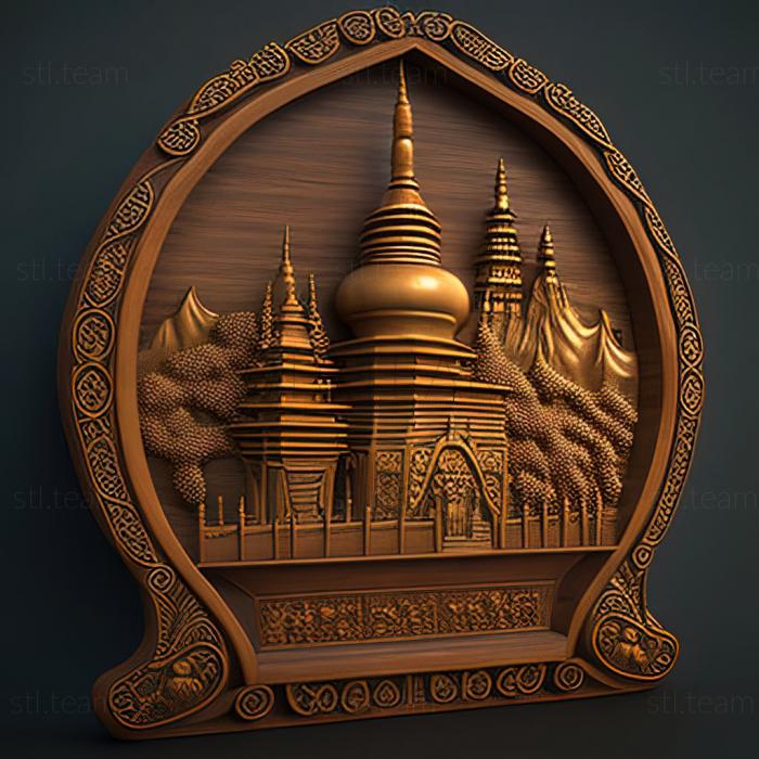 3D model Naypyidaw Myanmar (STL)